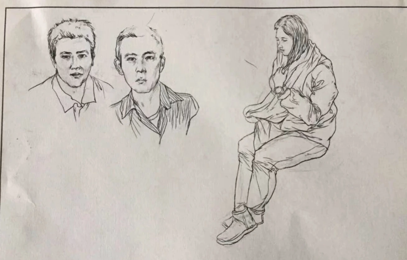 Figure and portrait observational drawing studies