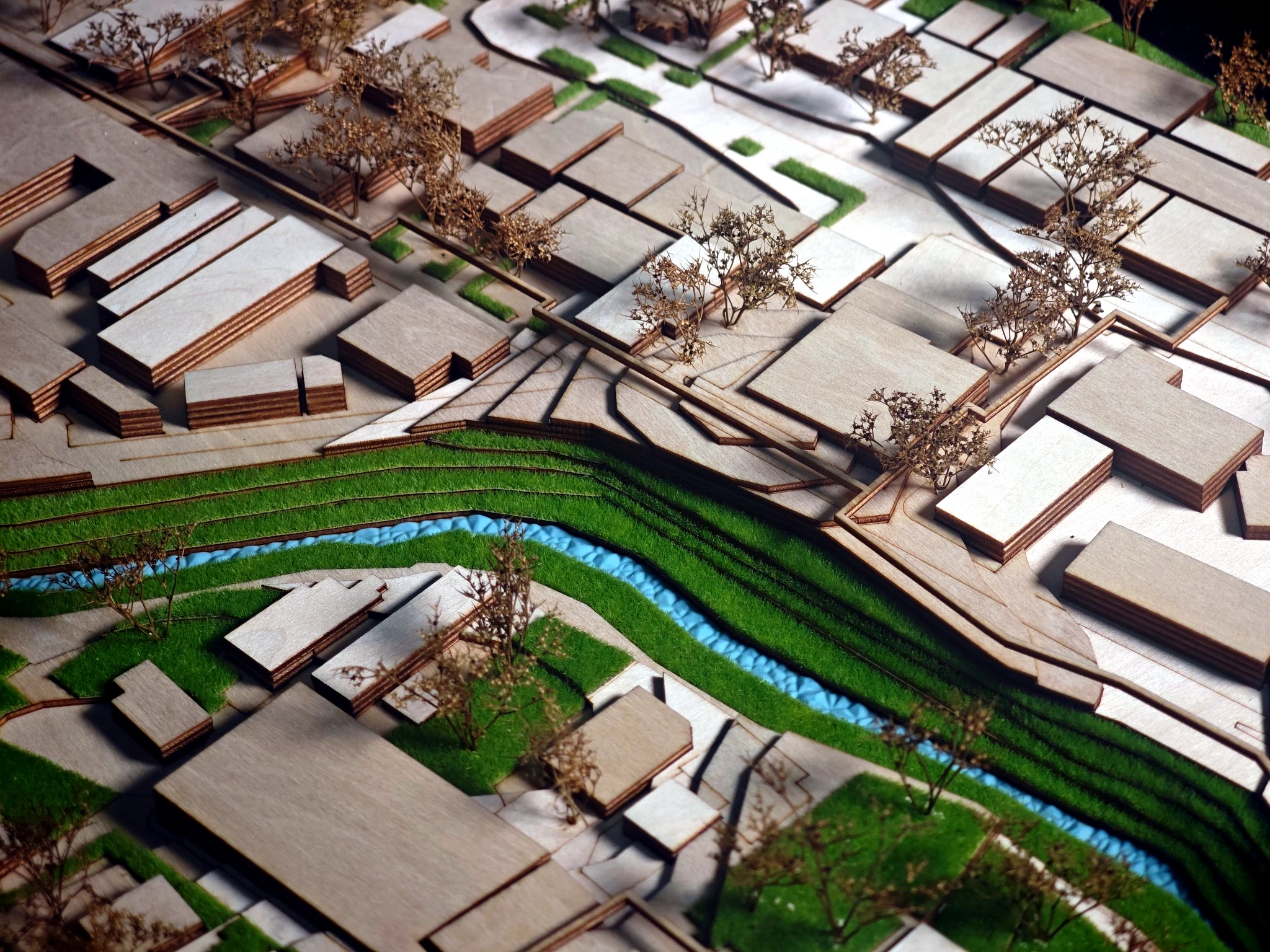 Physical landscape model overview from Sound-Green Woven City