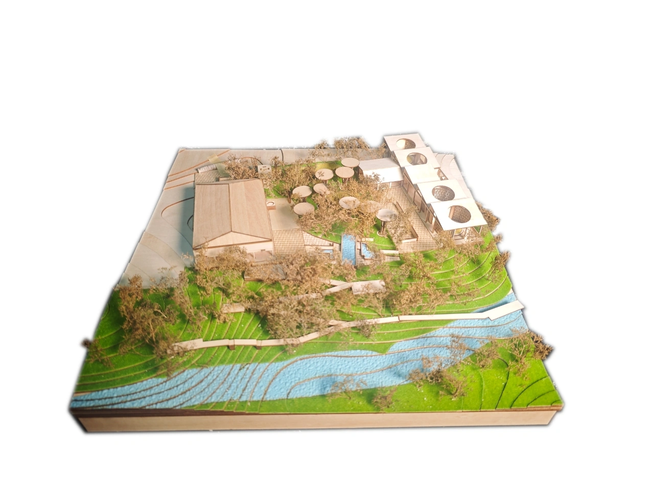 Bird's-eye physical model view of the selected Sound-Green site
