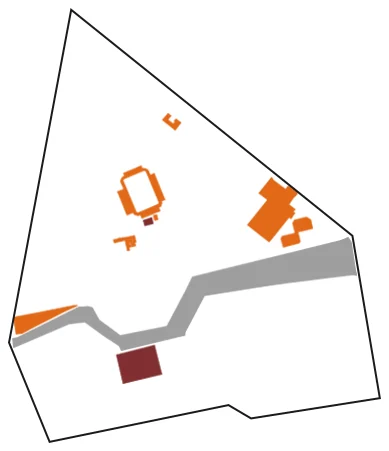 Diagram identifying key built and landscape anchors